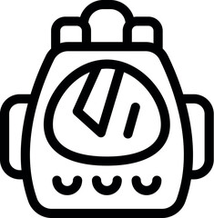 Poster - Simple yet evocative icon of an astronaut backpack, perfect for projects related to space travel, science fiction, and the wonders of the cosmos