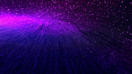 Wall Mural - Abstract background of glowing particles in purple and blue colors.