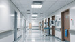© Tark - Hospital corridor without people. Generative AI