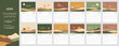 © SappiStudio - Vertical calendar template 2025 year. Suitable for A3 A4 A5 format. With travel landscape illustrations and hiking quotes in mute earth colors. Wall calendar layout with week start Monday 12 months