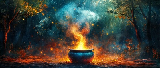 Cauldron Witch's Brew Wicca, Celtic Paganism Religion Spiritual Symbol