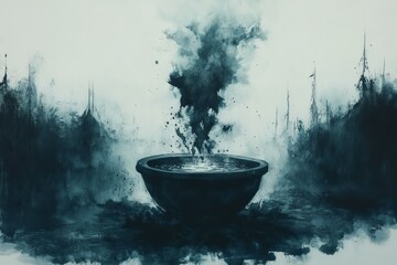 Cauldron Witch's Brew Wicca, Celtic Paganism Religion Spiritual Symbol