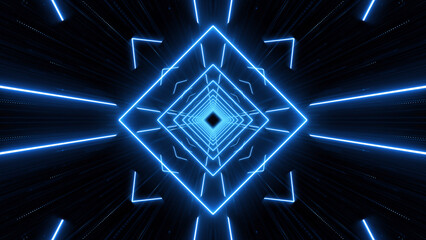 Wall Mural - VJ abstract light event particles concert intro game edm music stage party openers titles led neon tunnel background loop