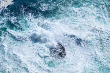 Wall Mural - waves as background. huge ocean waves near the coast. nature. background and wallpaper in nature. wa