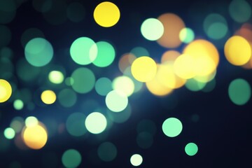 abstract colorful bokeh lights on dark background