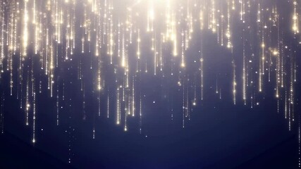 Poster - Stunning display of shimmering stars cascading in a dark night sky for a magical atmosphere