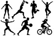 © Dalia - Set of 6 Human Action Silhouettes - Dynamic Vector Illustrations, SVG, Cricut Files for Versatile Design Projects