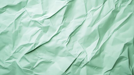 Canvas Print - Textured crumpled green paper creating a soft, artistic backdrop for creative projects