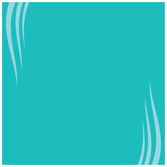 Poster - Blue background with wavy lines. Abstract illustration background for your design. Design element illustration background in square shape with geometric abstract theme