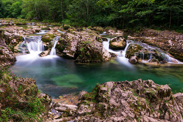 Long exposure photography of a waterfall