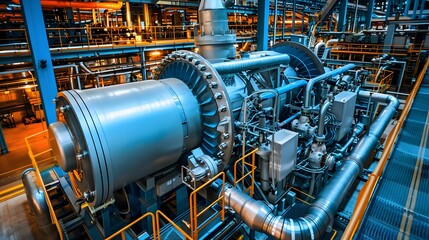 A detailed look at the lubrication system for turbines in a gas power plant