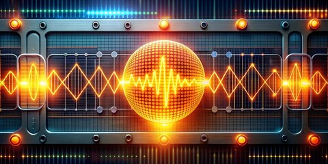 Poster - Quantum Processor Power: A futuristic CPU pulsates with energy, illuminating the intricate circuitry of a motherboard in a vibrant display of technological prowess.