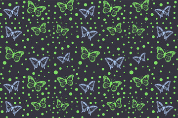 Poster - Butterfly Pattern