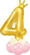 © finfin - Crown metallic number balloon column-4