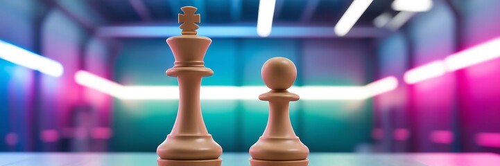 Chess king concepts challenge or battle fighting of business team and leadership strategy and organization risk management