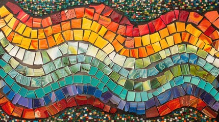 Poster - Colorful Mosaic Tile Pattern.