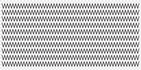 Wall Mural - wave line and wavy zigzag lines. black curved lines pattern in abstract style. horizontal geometric 
