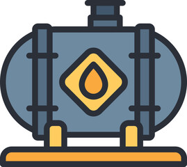 Poster - Oil tank icon