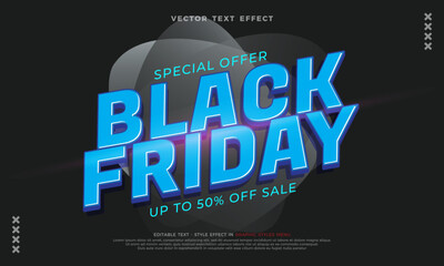 Wall Mural - Black friday special offer end season banner with 3d style effect