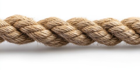 Poster - Close-up of a Twisted Brown Rope