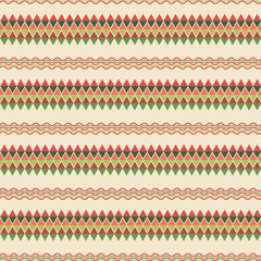 Wall Mural - Christmas seamless pattern.Geometric shape repeat pattern.Vector graphic illustration background.