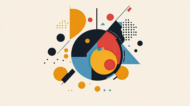 Minimalist illustration of abstract geometric shapes forming a globe, emphasizing clean, modern design on a neutral background.