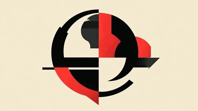 Minimalist illustration of abstract geometric shapes forming a globe, emphasizing clean, modern design on a neutral background.