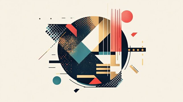 Minimalist illustration of abstract geometric shapes forming a globe, emphasizing clean, modern design on a neutral background.