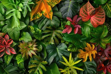 Poster - A close-up shot of different types of plants, ideal for use in botanical or educational contexts