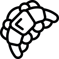 Poster - Smart bracelet showing left arrow icon, indicating previous option in outline design