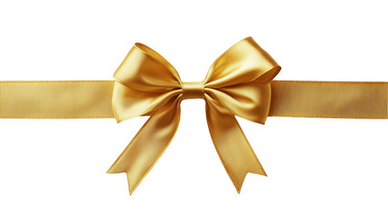 Wall Mural - Golden ribbon bow.