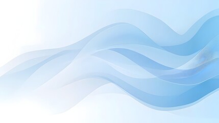 Poster - Smooth Flowing Gradient Background from Light Blue to White with Simple Elegant Lines for Modern Presentations Websites Brochures and Other Creative Designs