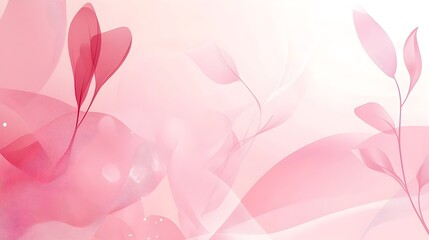 Poster - Soft Delicate Pink Abstract Background with Minimal Geometric Shapes Perfect for Presentation Slides Website Banners Brochures and Other Digital Designs