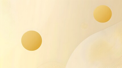 Poster - Elegant background with a light yellow gradient and simple circular patterns creating a clean modern and welcoming visual for presentations websites and various design projects