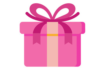  the bright pink gift vector art illustration