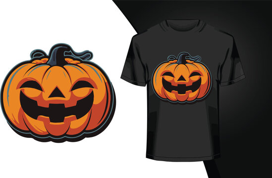 Vector Halloween t-shirt design costume creative eye-catching high-quality illustration