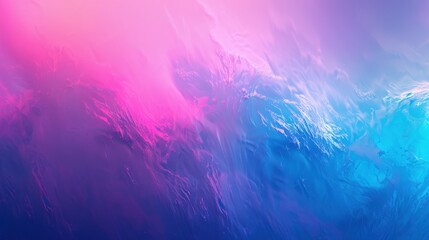 Poster - A colorful abstract wave pattern blending shades of pink, purple, and blue for a dynamic, fluid effect.