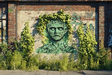 Green Man Urban Oasis Paganism Religion Spiritual Symbol