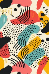 Poster - A vibrant and intricate design featuring dots and shapes