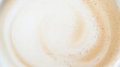© Business Image - Close-up view of creamy chai latte foam with frothy bubbles, creating a warm, textured background ideal for food and beverage themes