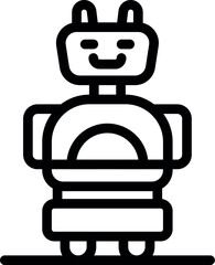 Poster - Chatbot is smiling, suggesting artificial intelligence and its potential benefits