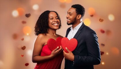 Wall Mural - A pair of ebony duo from Southern Brazil celebrating Valentine's Day.