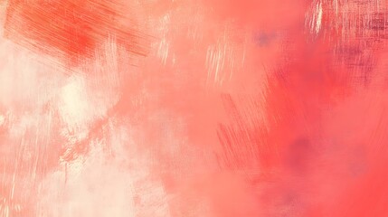 Wall Mural - a soft, abstract background featuring warm tones of coral and peach, ideal for use in various design