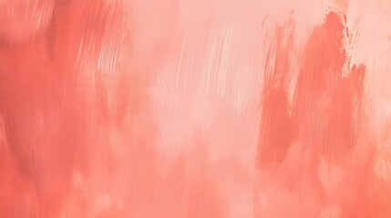 Wall Mural - a textured coral abstract background featuring soft brush strokes and gentle gradients.