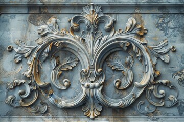 Poster - Close-up of a decorative design on a building facade