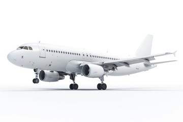Aufkleber - Passenger plane parked on airport tarmac, suitable for travel or transportation scenes
