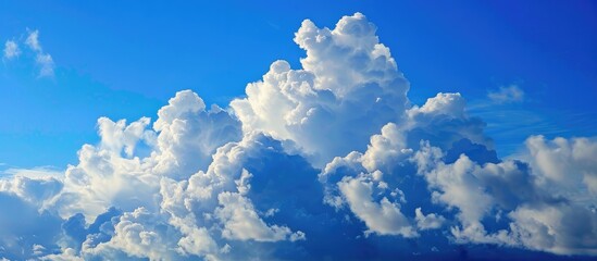 Wall Mural - The Blue Sky With The White Big Cloud