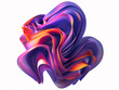 © Eugenie - Vibrant Abstract 3D Wave Sculpture.