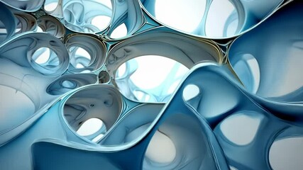Wall Mural - abstract background organic fractal structures hole round macro geometry illustration, ornament