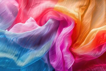 Poster - A detailed view of vibrant textile patterns, perfect for product or design inspiration